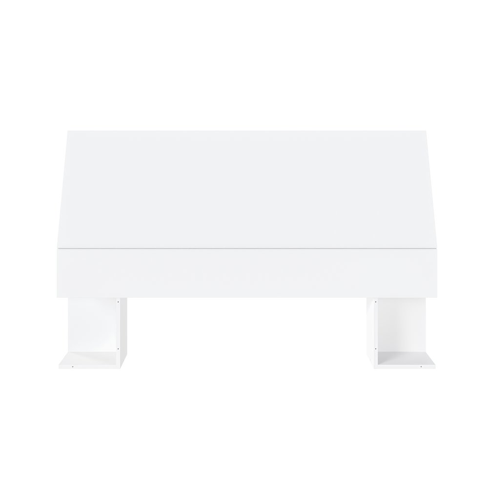 Storage Headboard, Twin|White. Picture 1