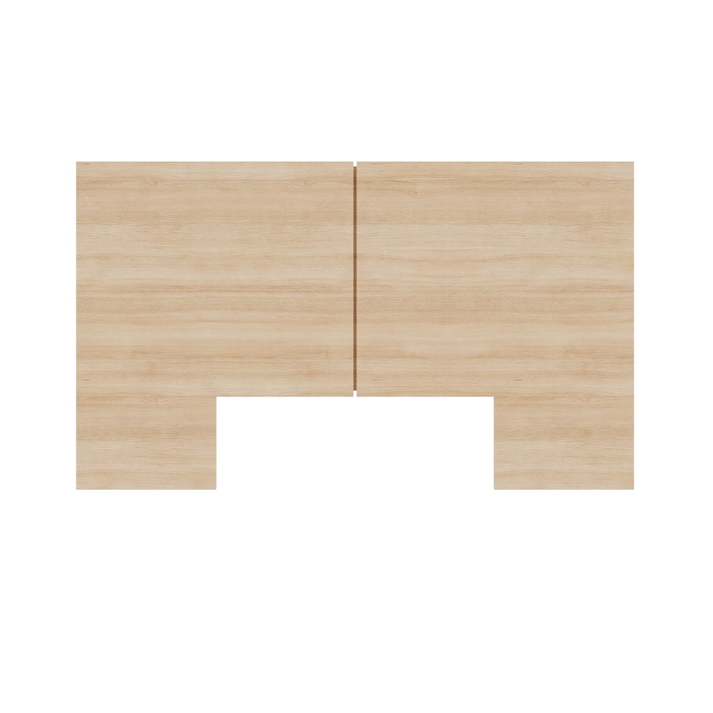 James Headboard In Natural Blonde Oak. Picture 1