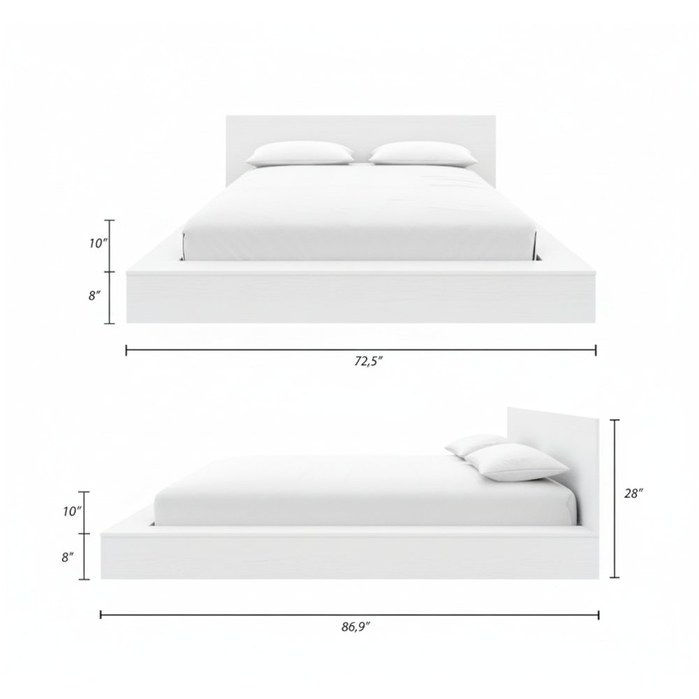 Kanso Low Platform Bed Set. Picture 7
