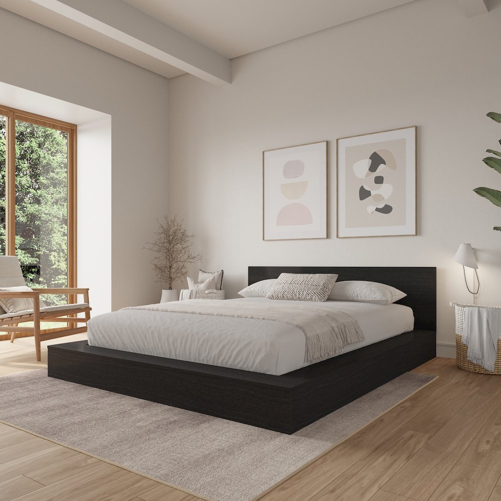 Kanso Low Platform Bed Set. Picture 4