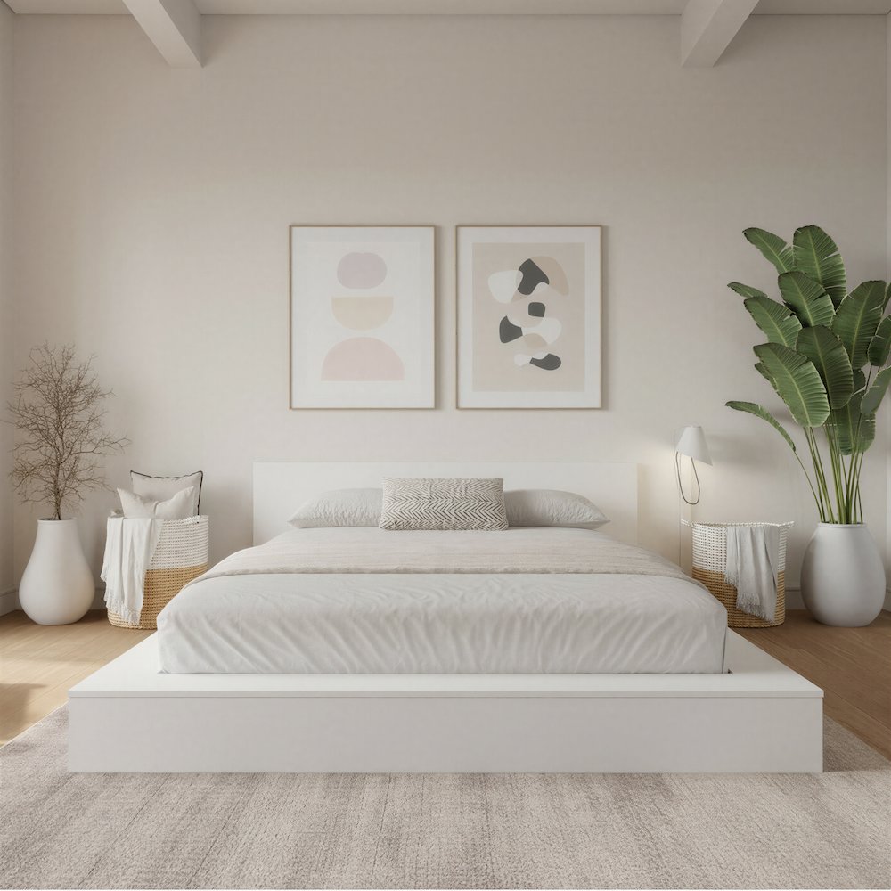 Kanso Low Platform Bed Set. Picture 2
