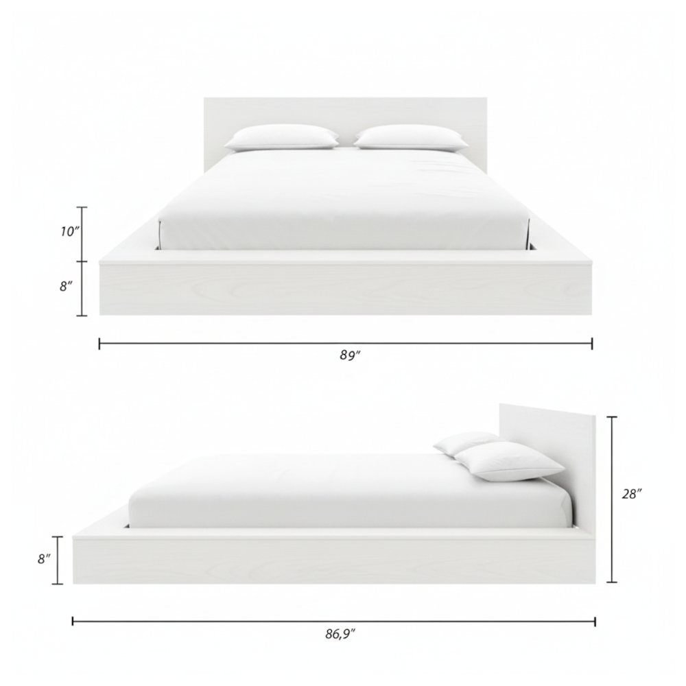 Kanso Low Platform Bed Set. Picture 7