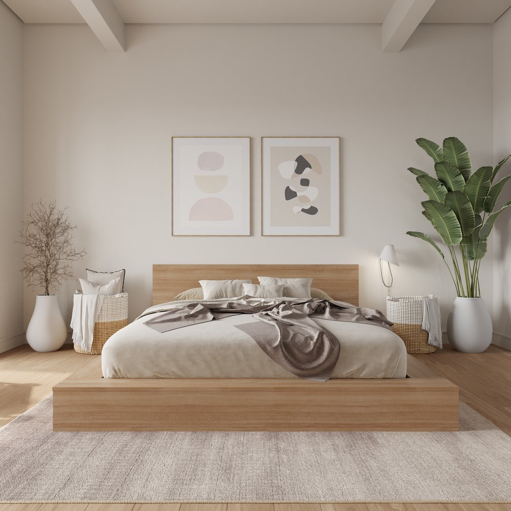 Kanso Low Platform Bed Set. Picture 4