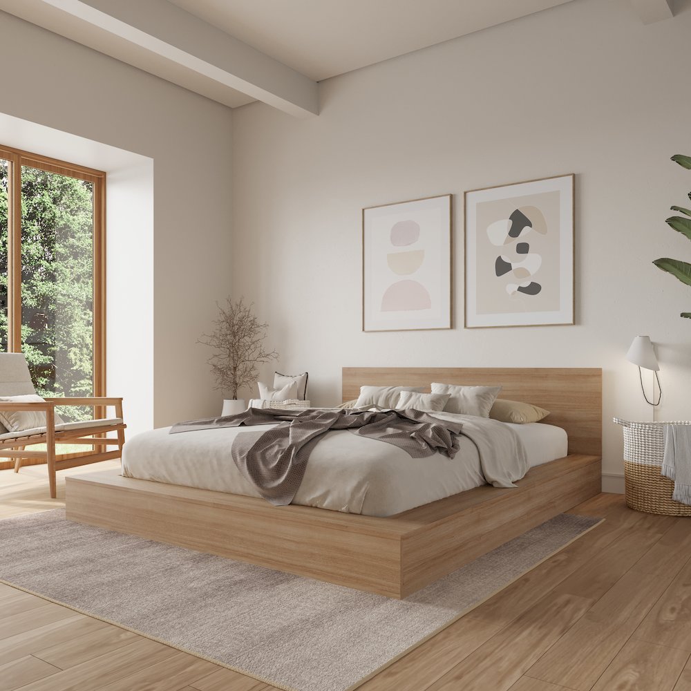 Kanso Low Platform Bed Set. Picture 2