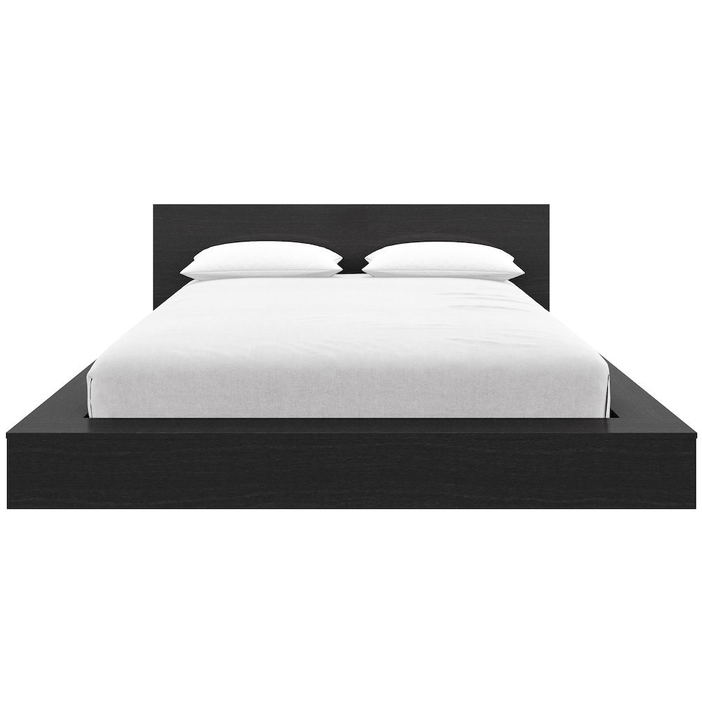 Kanso Low Platform Bed Set in Black Karsima. Picture 2