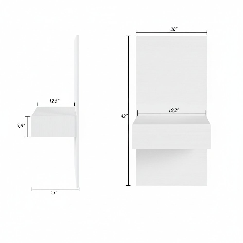 Milano Floating Nightstand Extension Panel Set of 2. Picture 7