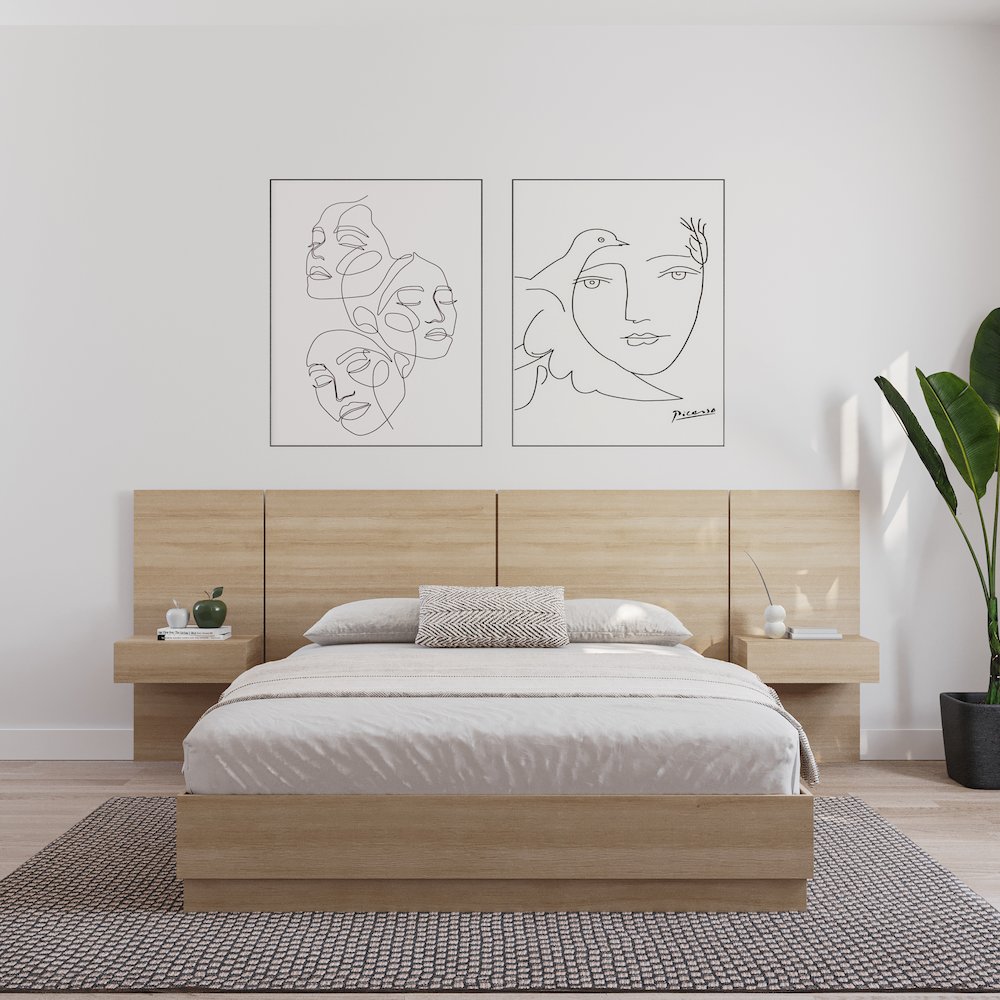 Milano Floating Nightstand Extension Panel Set of 2. Picture 5