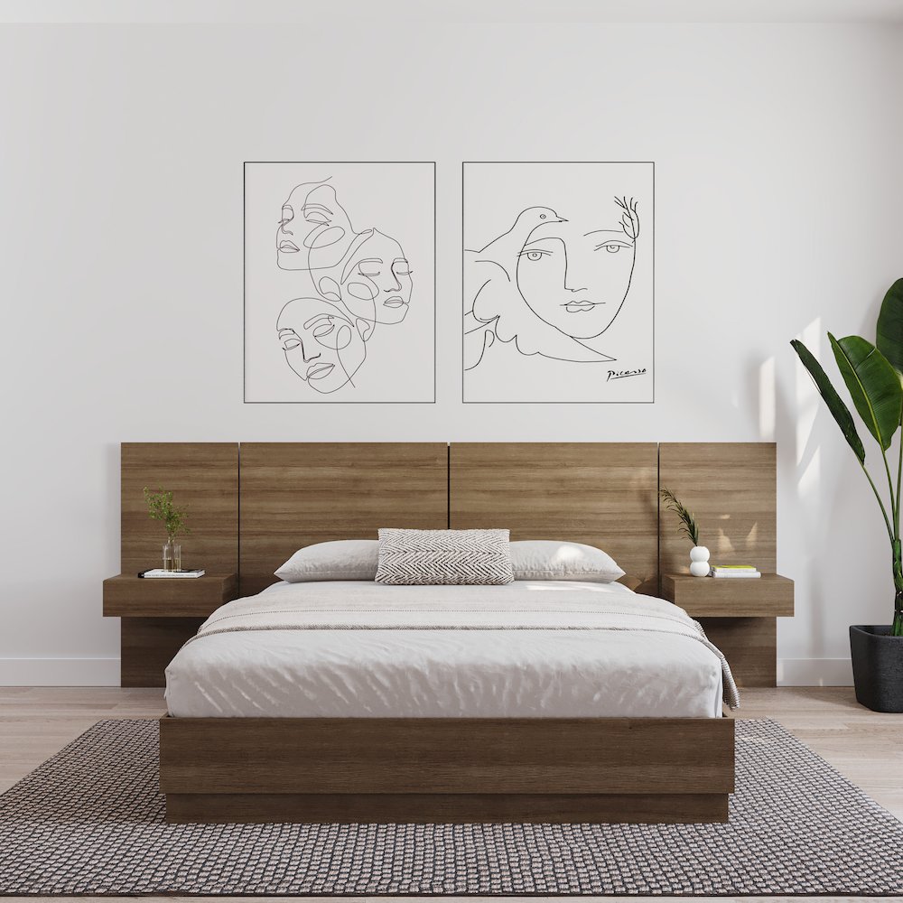 Milano Floating Nightstand Extension Panel Set of 2. Picture 4