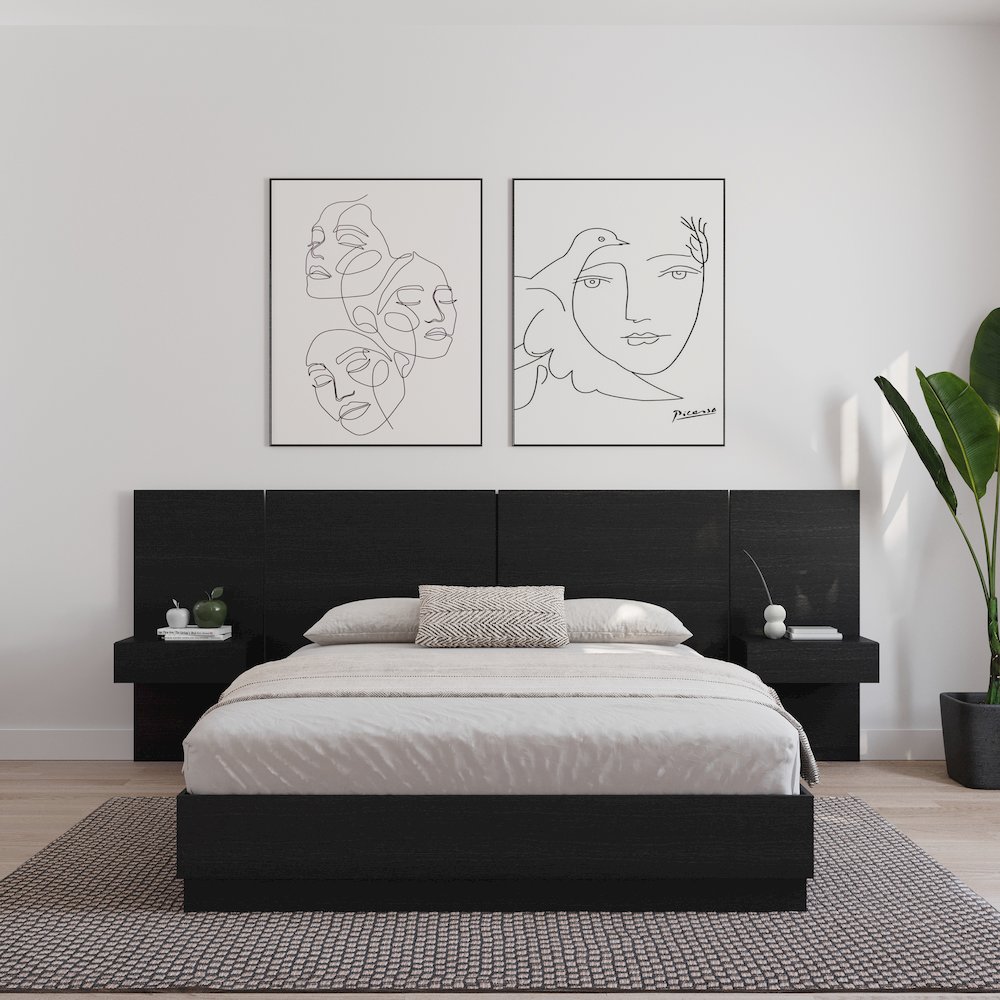 Milano Floating Nightstand Extension Panel Set of 2. Picture 2