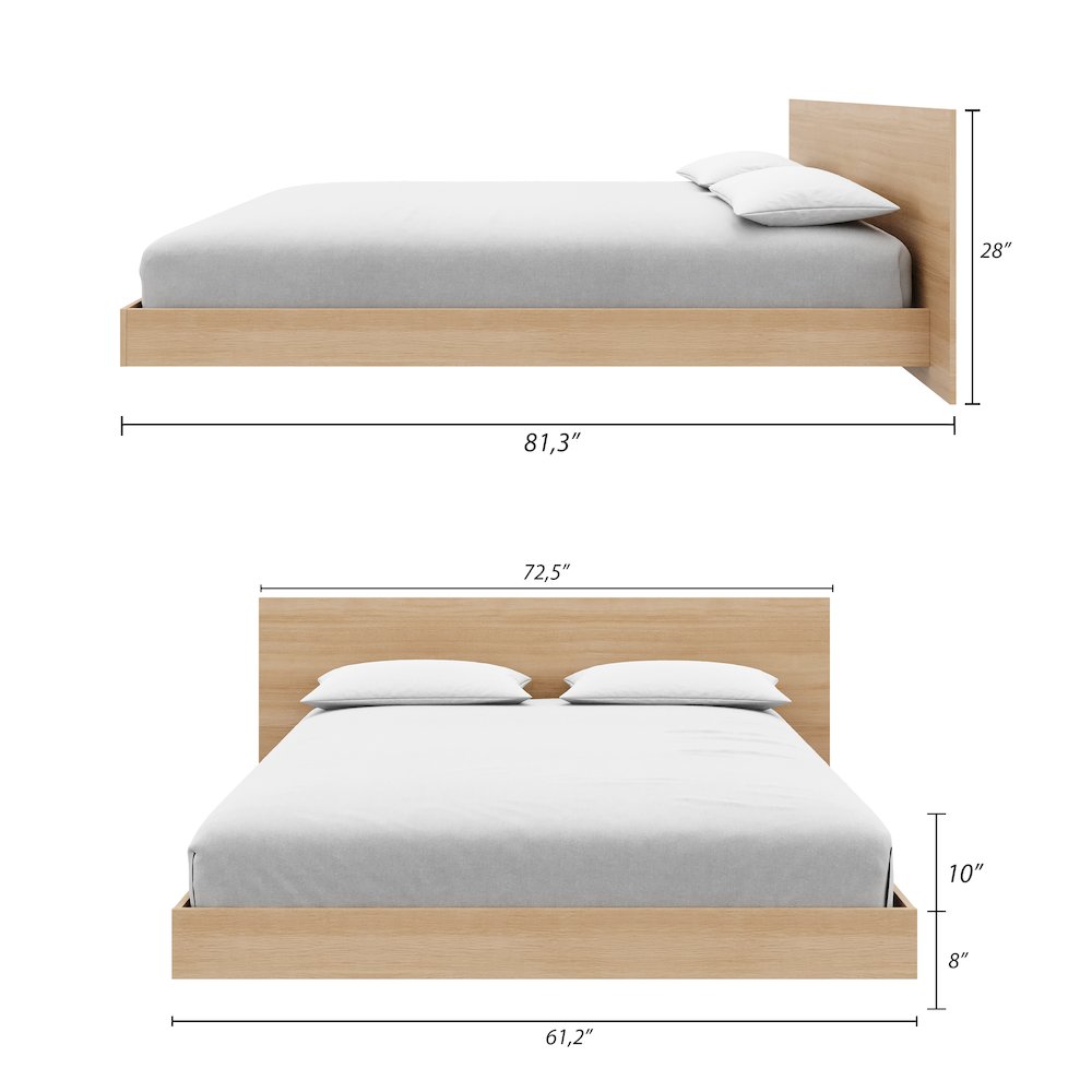 Satori Low Platform Queen Bed Set. Picture 6