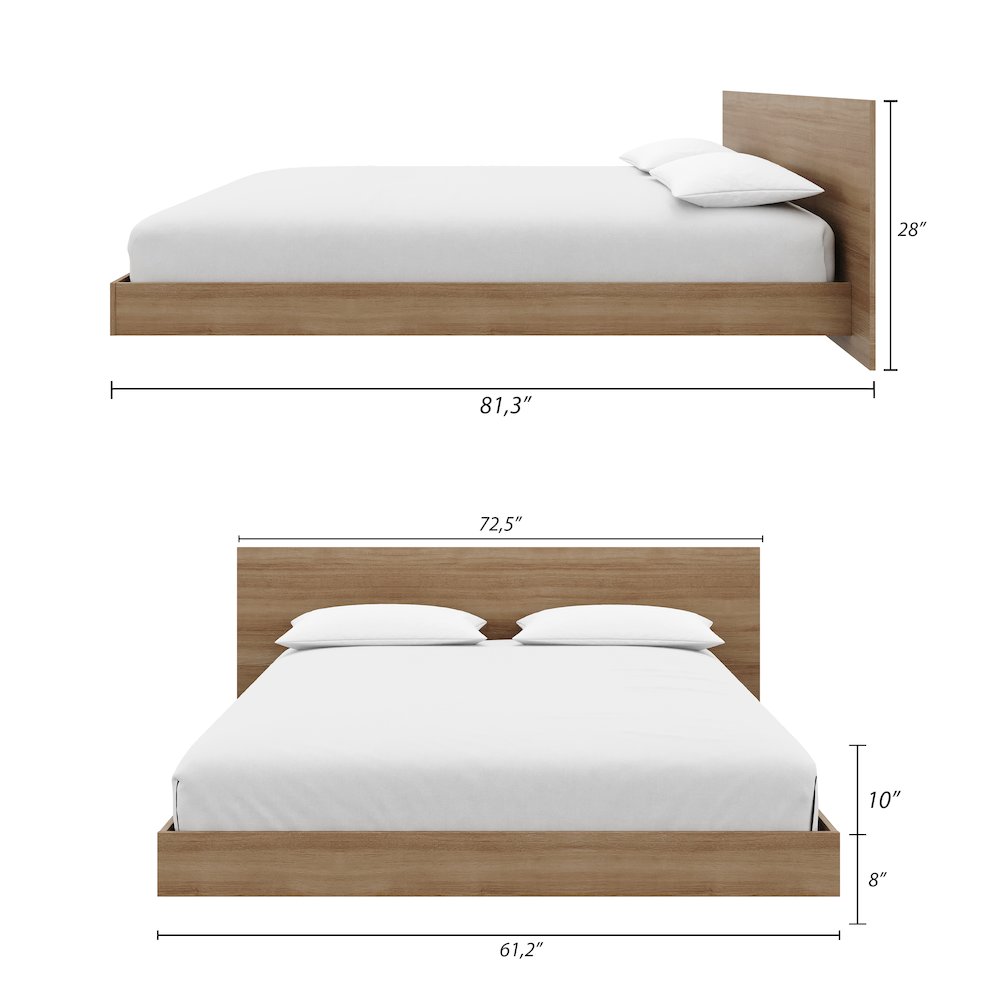 Satori Low Platform Queen Bed Set. Picture 6