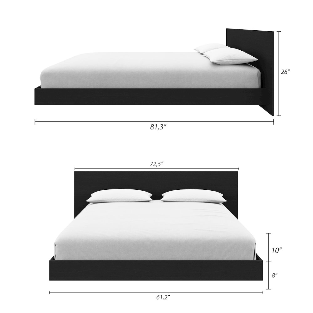 Satori Low Platform Queen Bed Set. Picture 3