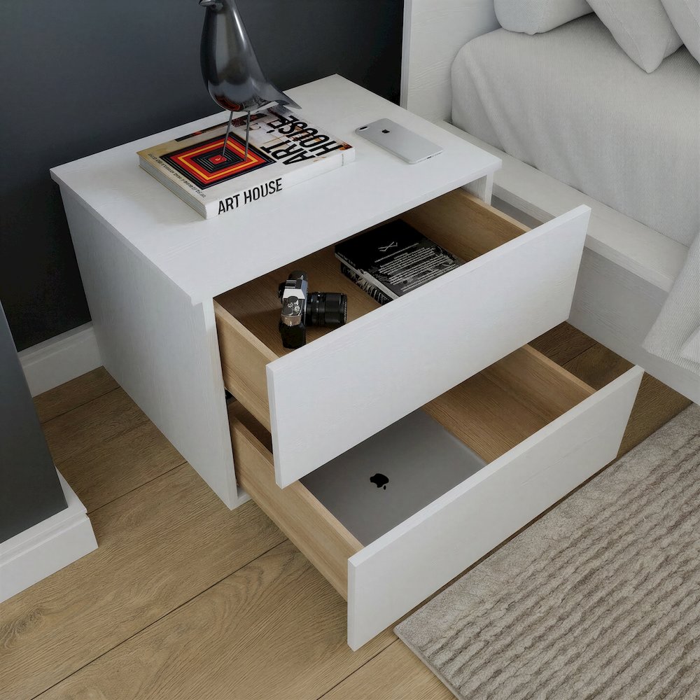 James Nightstand With 2-Drawers. Picture 4