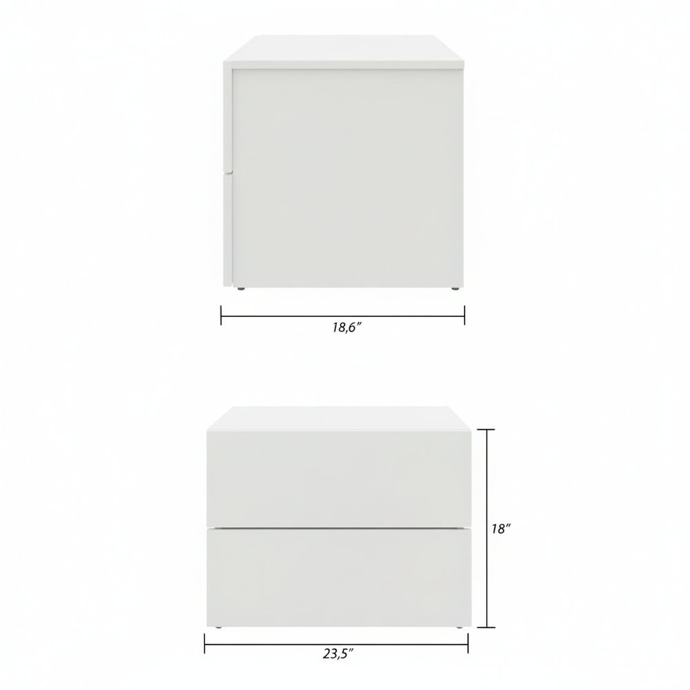 James Nightstand With 2-Drawers. Picture 6