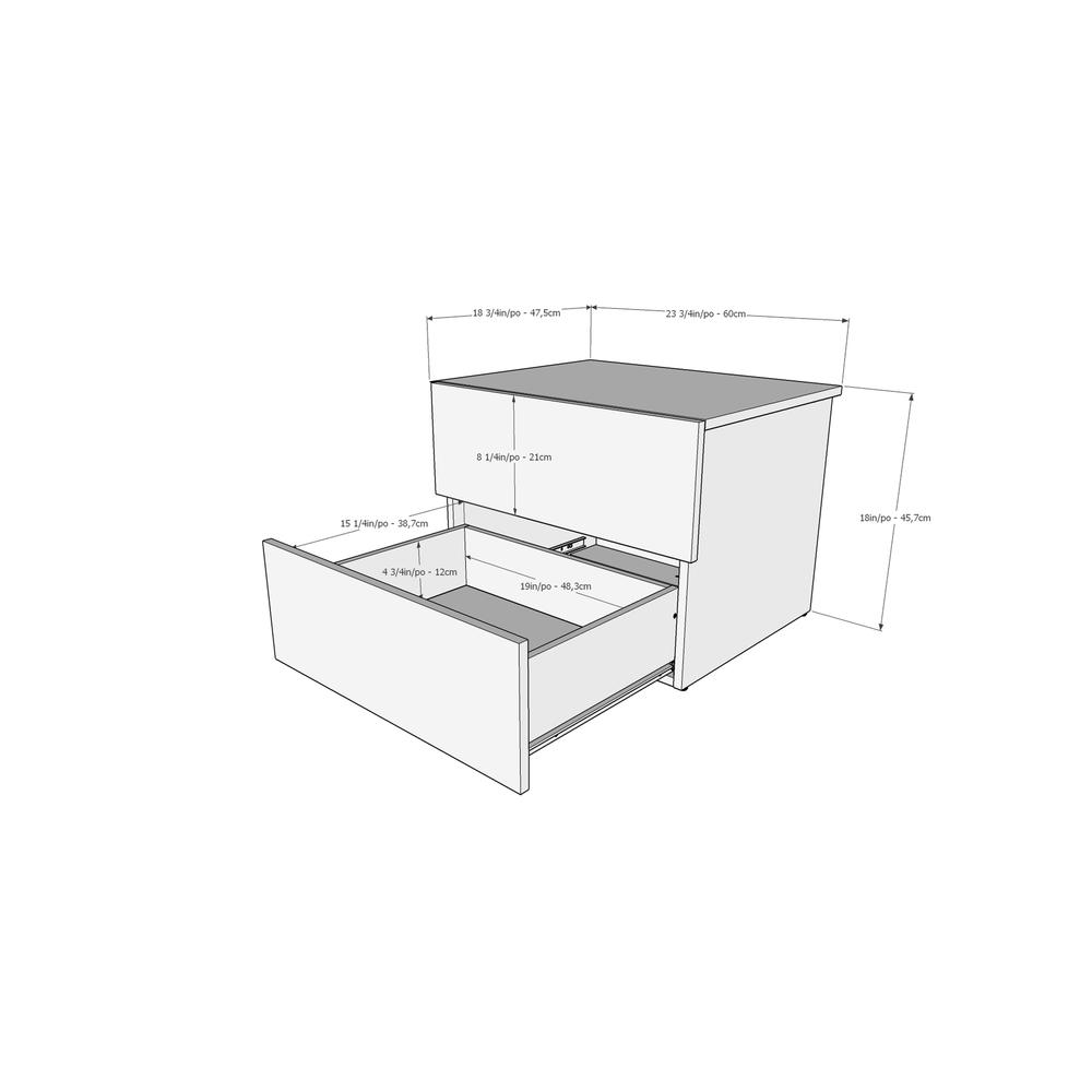 James Nightstand With 2-Drawers. Picture 5