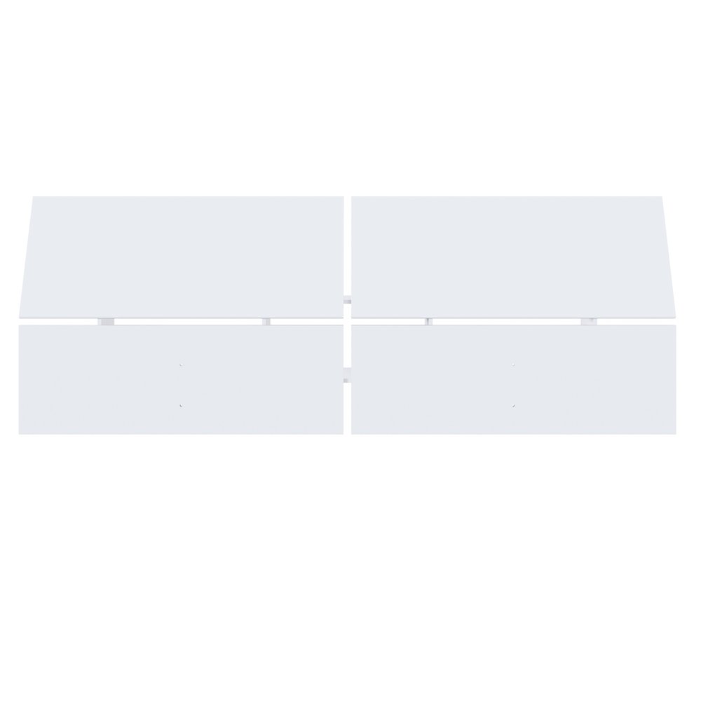 Panoramic Headboard, Queen|White. Picture 1