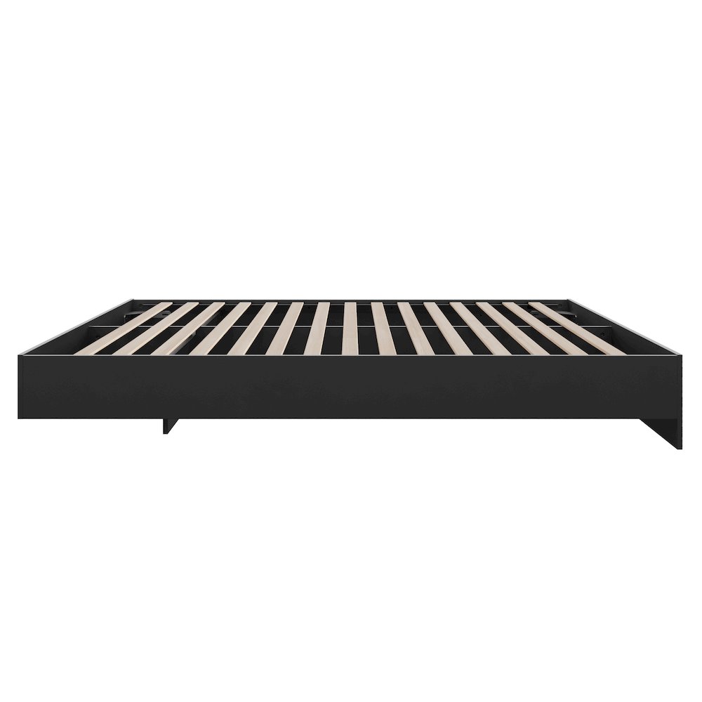 Platform Bed Frame, Queen|Black. Picture 2