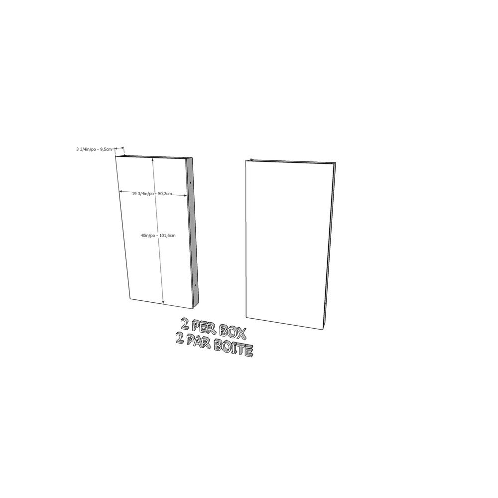 Headboard Extension Panels , White. Picture 9