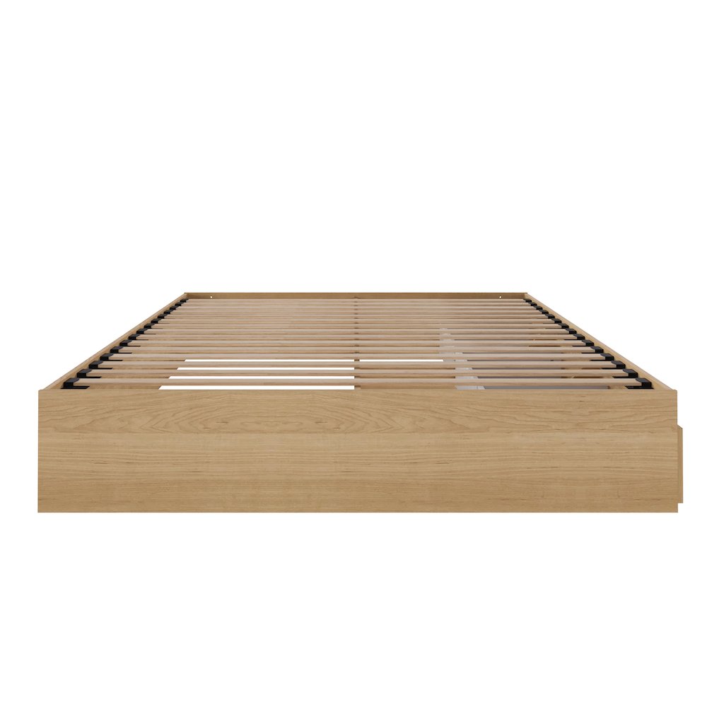3-Drawer Storage Bed Frame, Full|Natural Maple. Picture 2