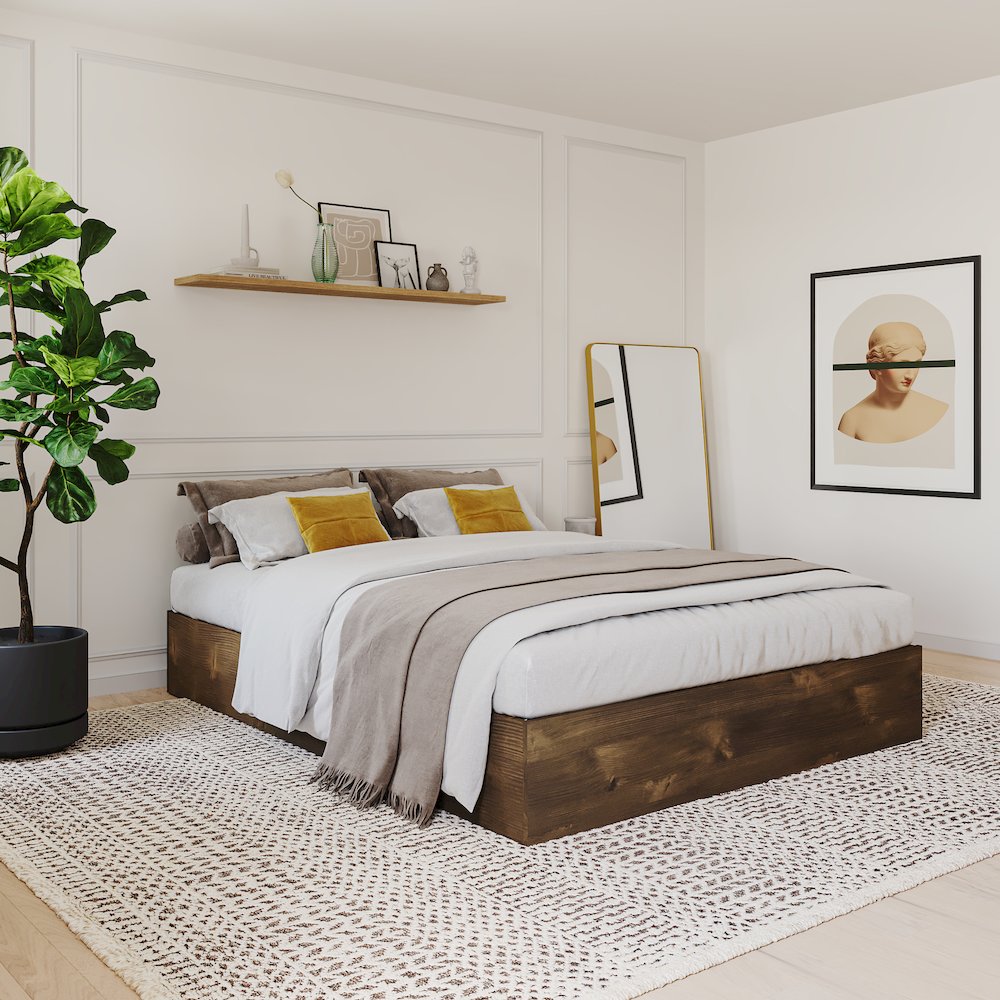 3-Drawer Storage Bed Frame, Full|Truffle. Picture 7