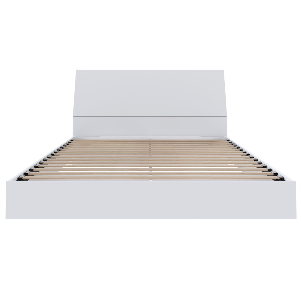 2-Piece Bedset With Bed Frame And Headboard, Full|White. Picture 2