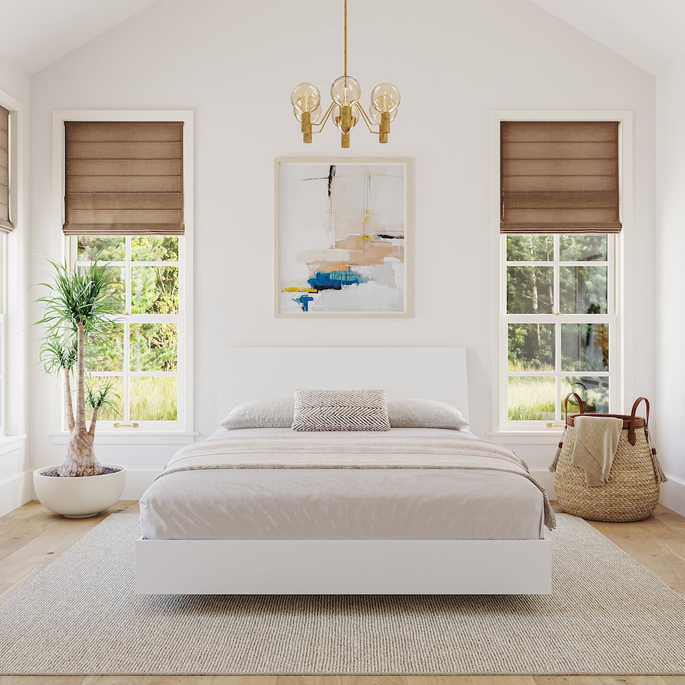 2-Piece Bedset With Bed Frame And Headboard, Queen|White. Picture 5