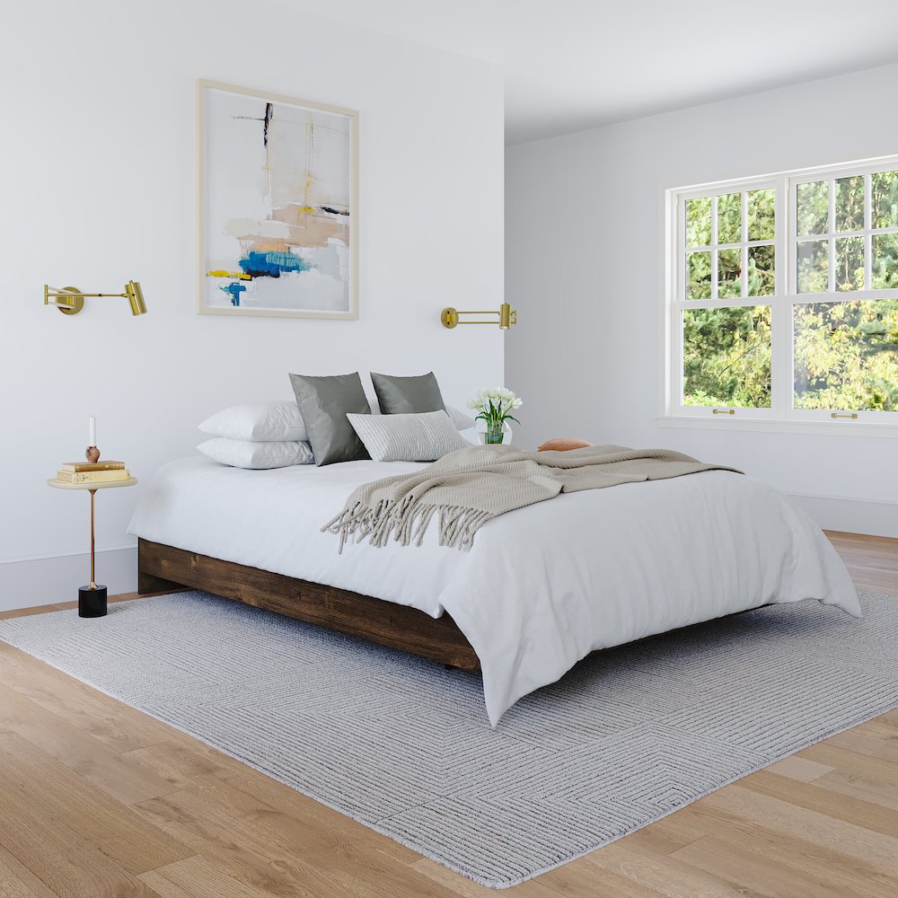 Platform Bed Frame, Full|Truffle. Picture 5
