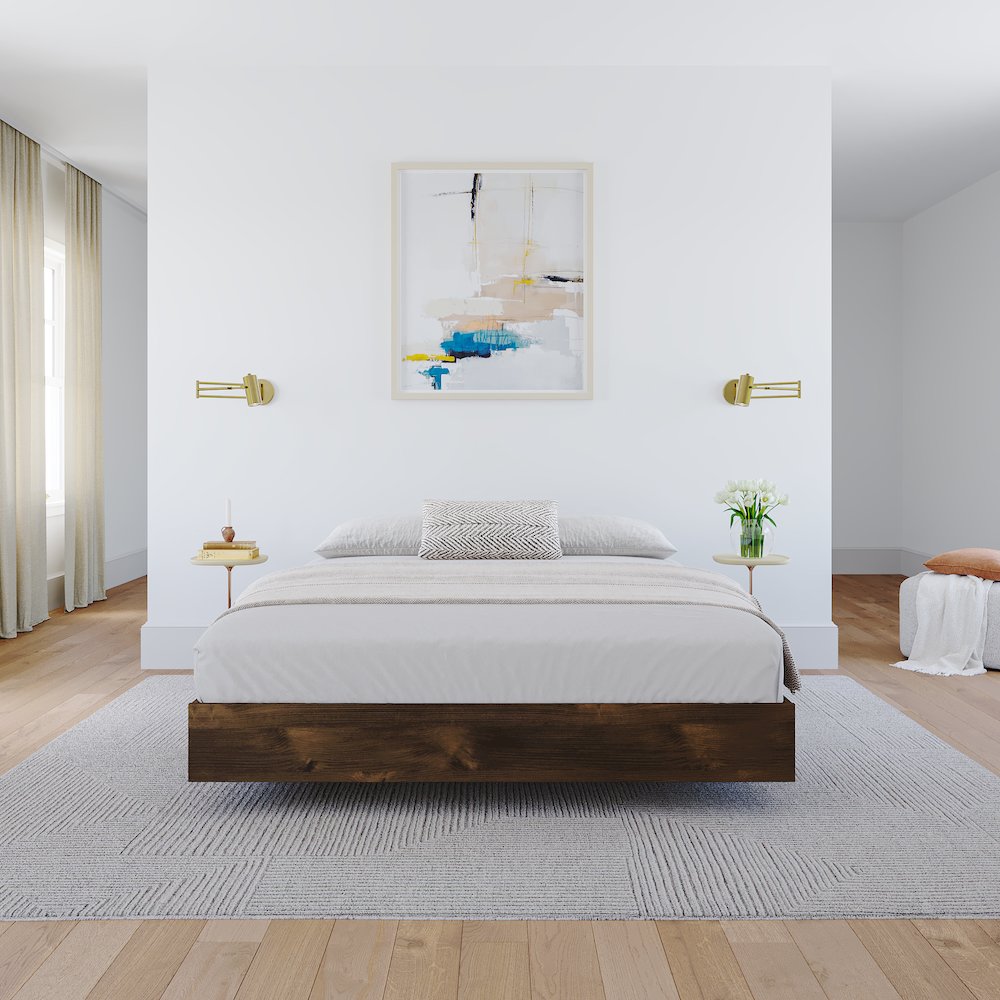 Platform Bed Frame, Full|Truffle. Picture 4