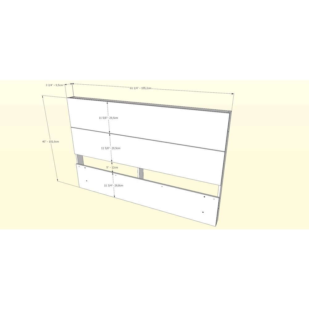3-Piece Bedroom Set (Bed Frame, Headboard & Nightstand), Queen, Walnut. Picture 6