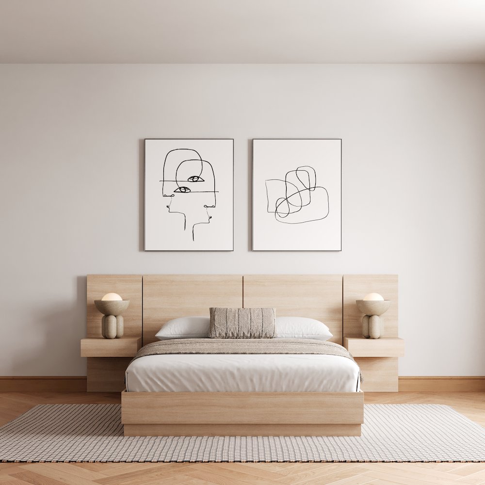 Milano 4-Piece Platform Bedroom Set. Picture 4