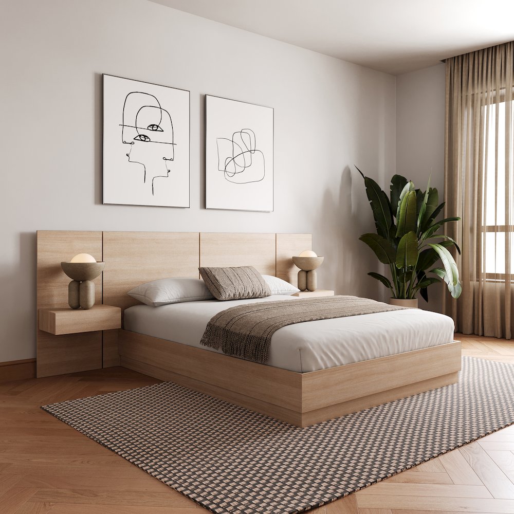 Milano 4-Piece Platform Bedroom Set. Picture 3