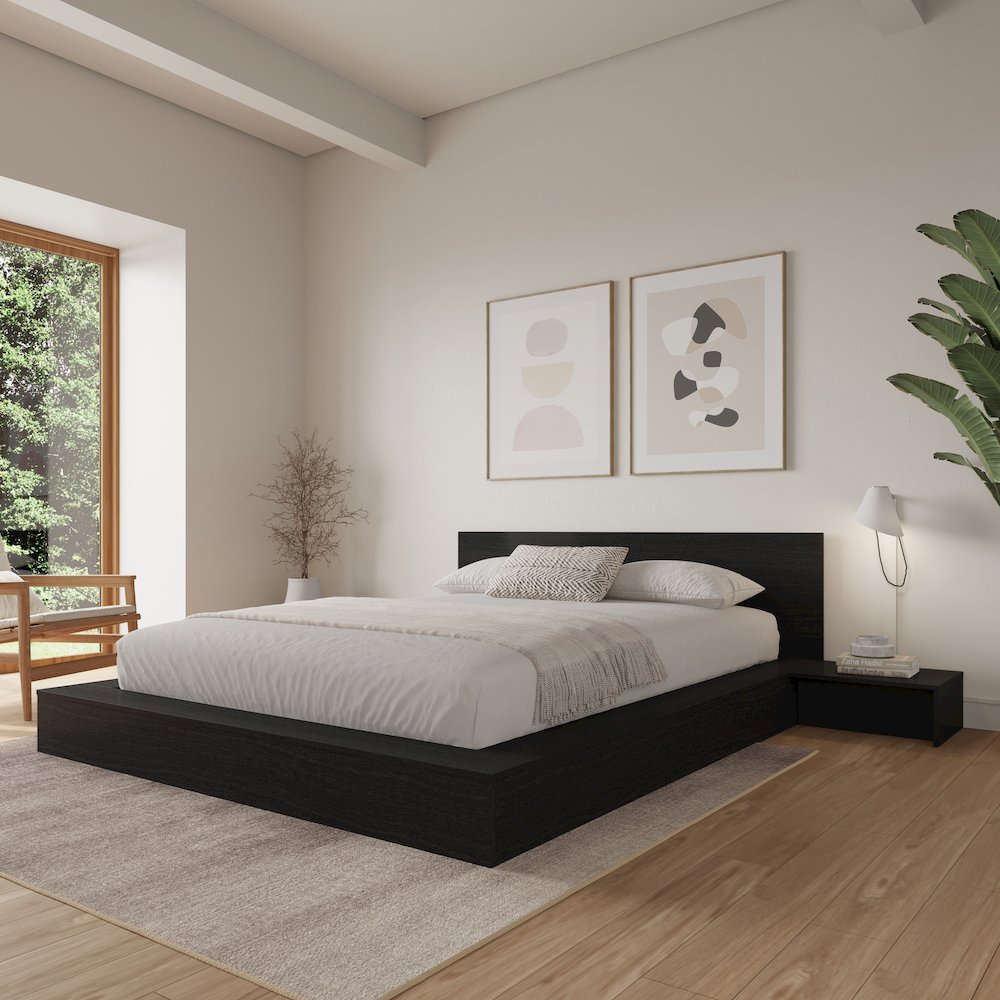 Kanso 4-Piece Low Platform Bedroom set. Picture 3