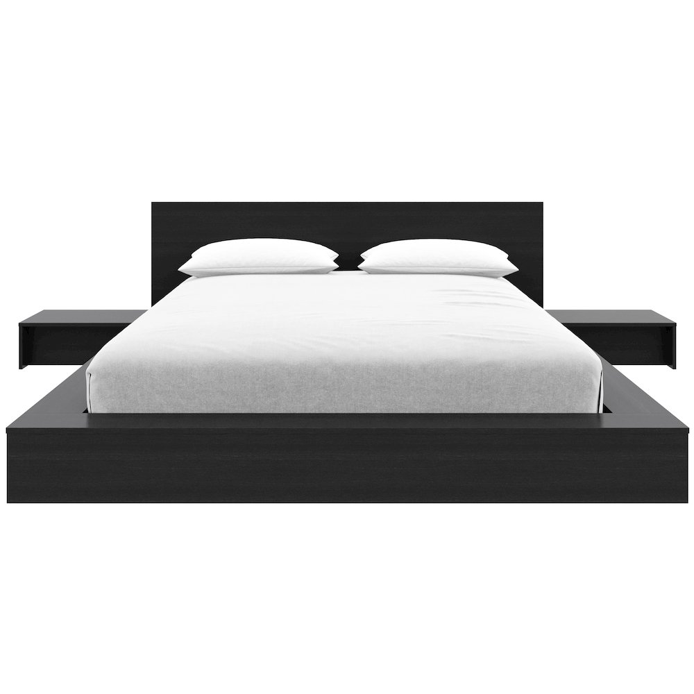 Kanso 4-Piece Low Platform Bedroom set. Picture 1
