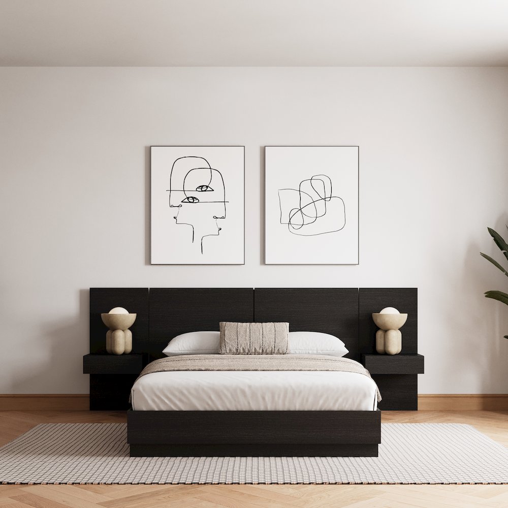 Milano 4-Piece Platform Bedroom Set. Picture 4