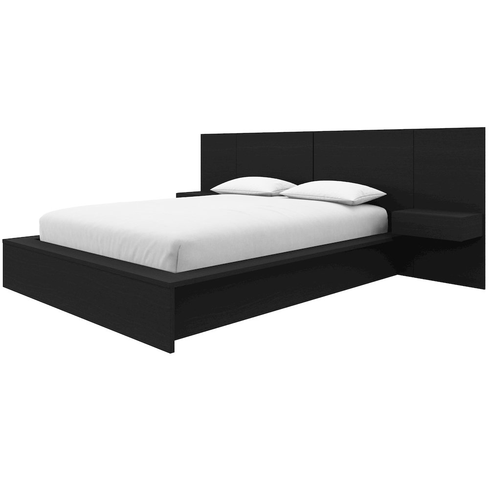 James 4-Piece Bedroom Set With Floating Nightstands. Picture 1