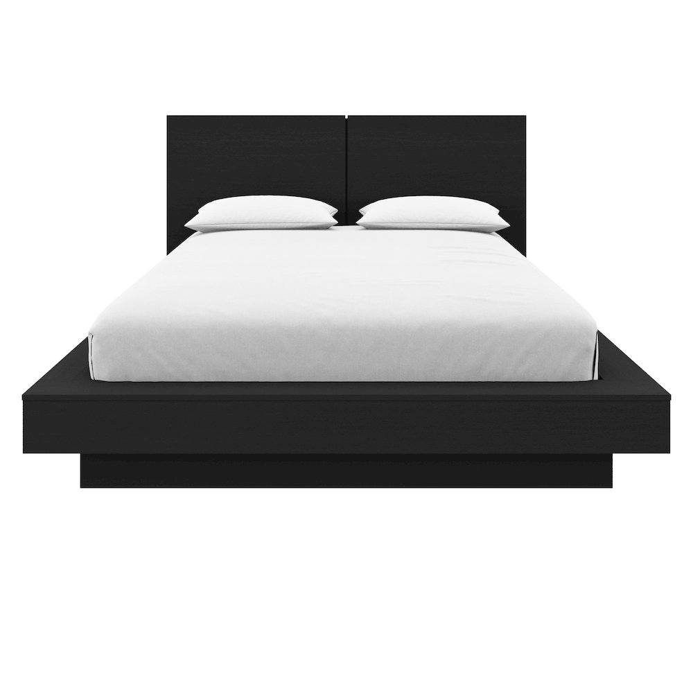 Napa Platform Bed Set In Black Karisma. Picture 2