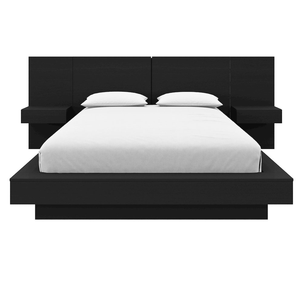 Napa 4-Piece Platform Bedroom Set With Floating Nightstand. Picture 2