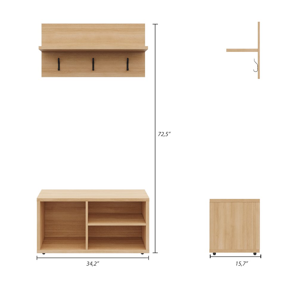Porto Entryway Furniture Set. Picture 3
