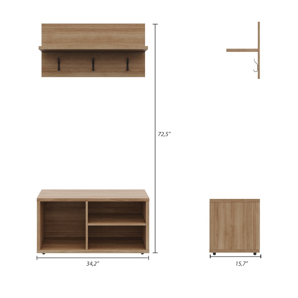 Porto Entryway Furniture Set. Picture 5
