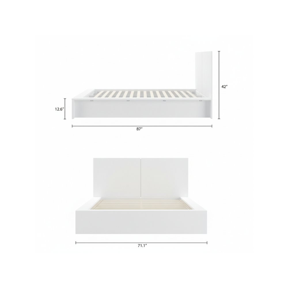 James Platform Bed with Headboard. Picture 7