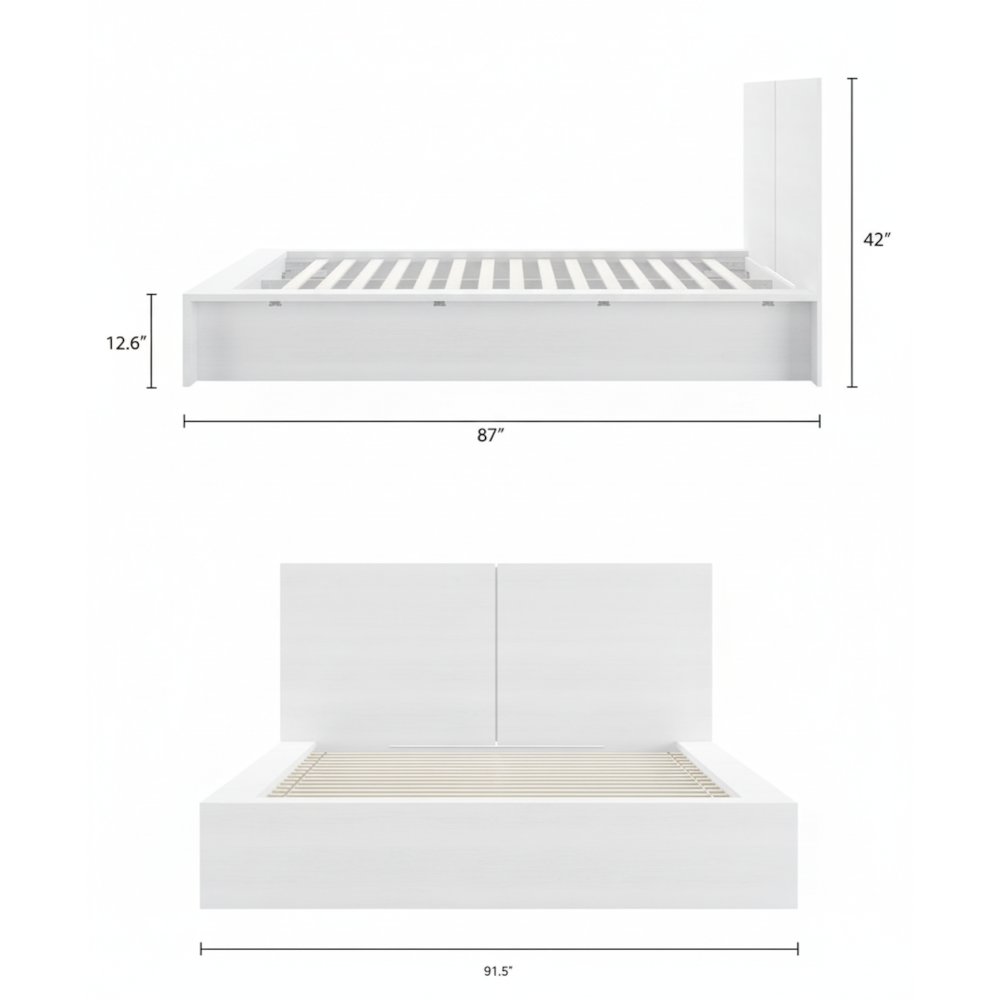 James Platform Bed with Headboard. Picture 7