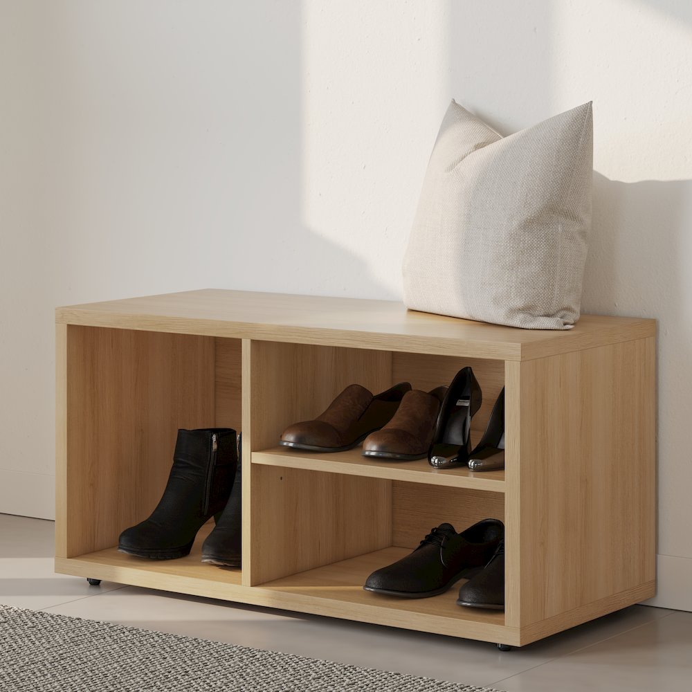 Porto Entryway Shoe Storage Bench. Picture 4