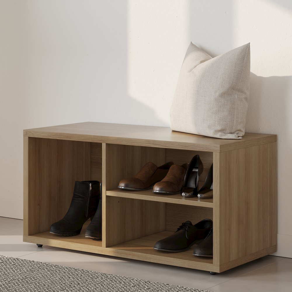 Porto Entryway Shoe Storage Bench. Picture 2