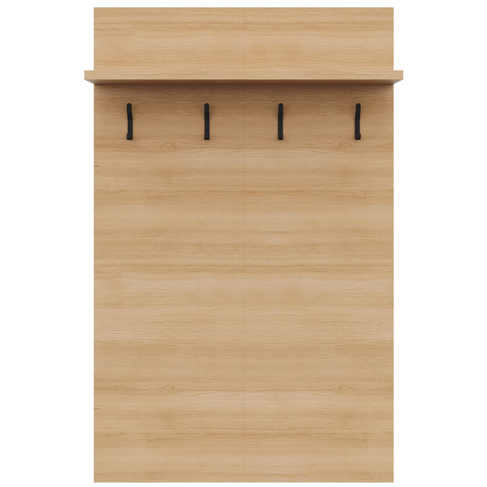Porto Entryway Wall-Mounted Coat Rack with Shelf. Picture 1