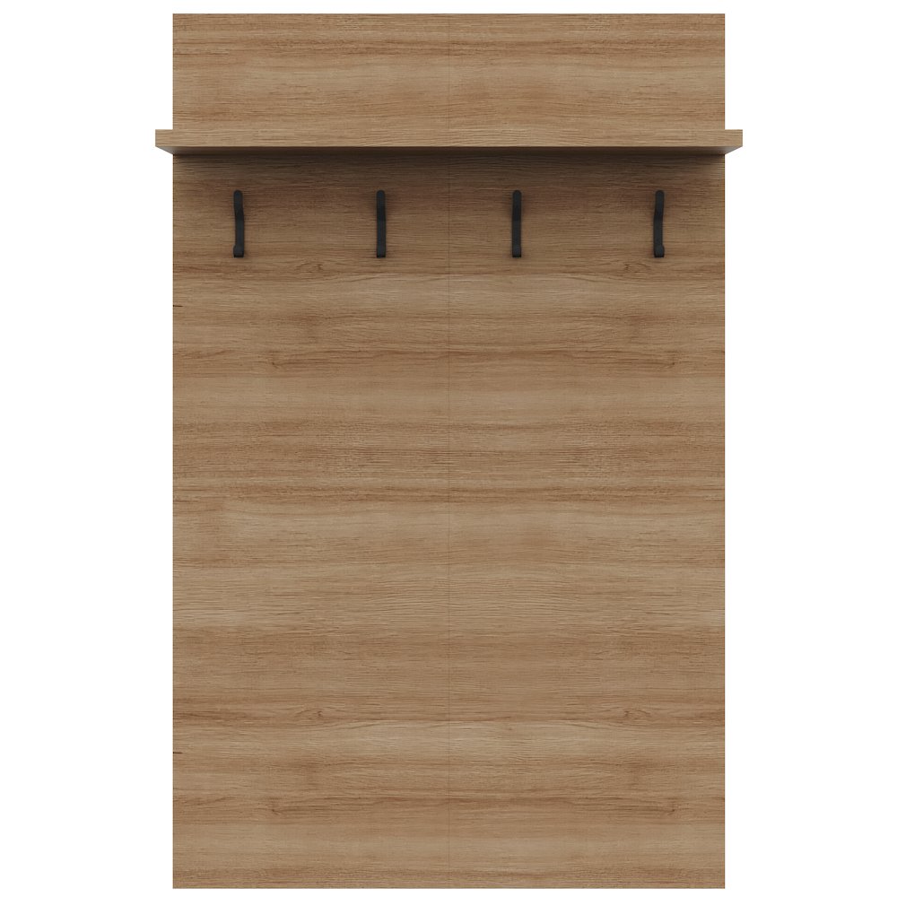 Porto Entryway Wall-Mounted Coat Rack with Shelf. Picture 1