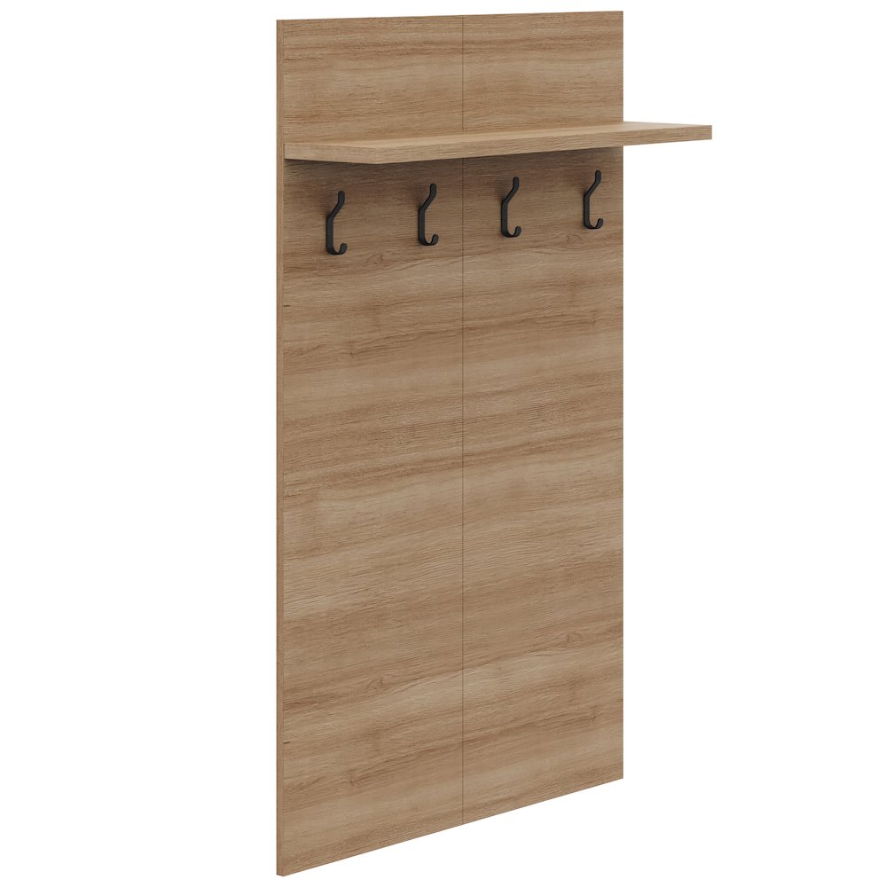 Porto Entryway Wall-Mounted Coat Rack with Shelf. Picture 6