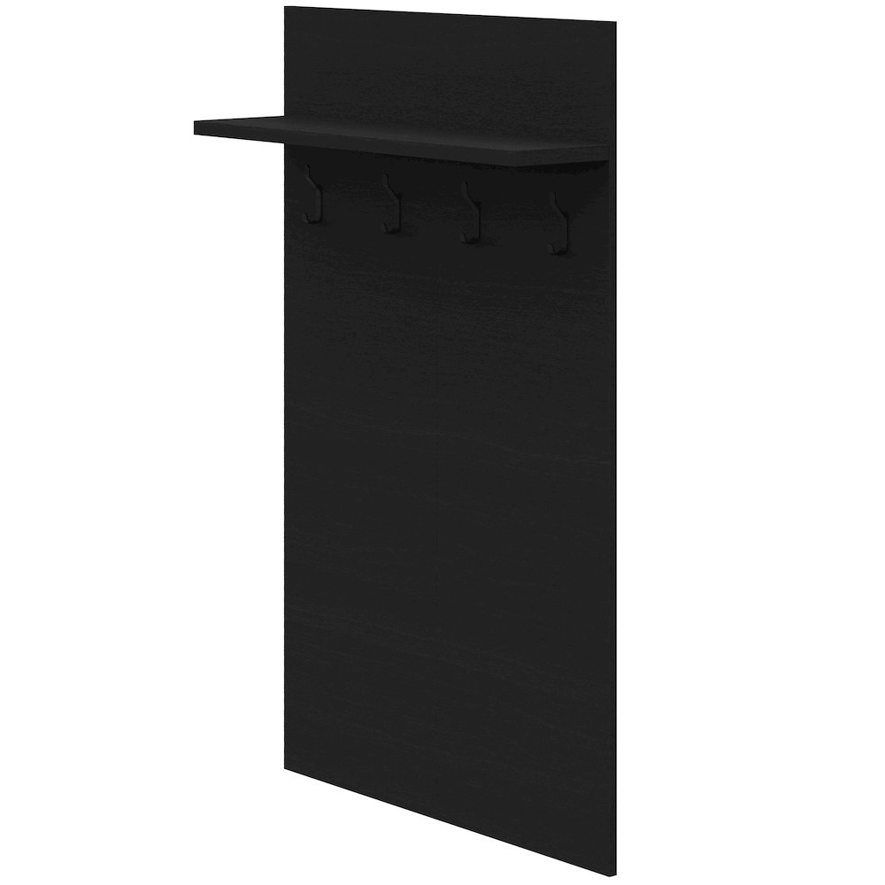 Porto Entryway Wall-Mounted Coat Rack with Shelf. Picture 3