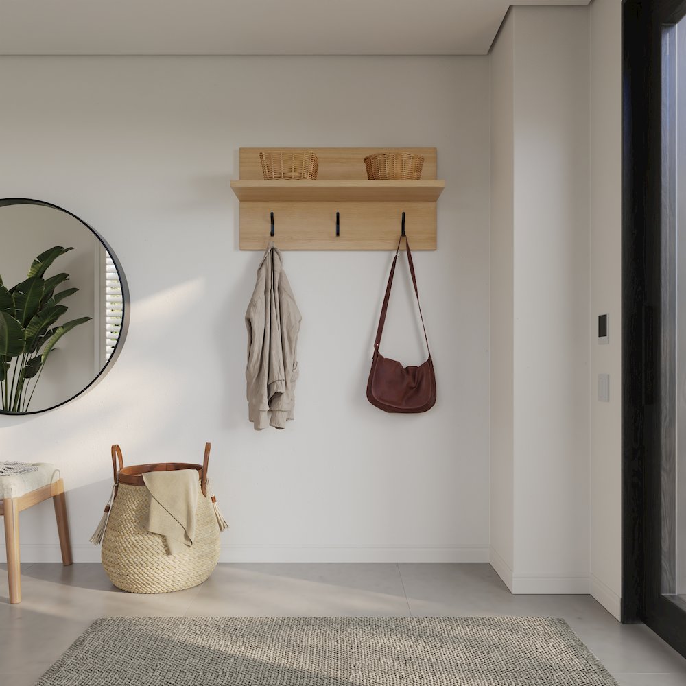 Porto Entryway Wall-Mounted Coat Rack. Picture 2