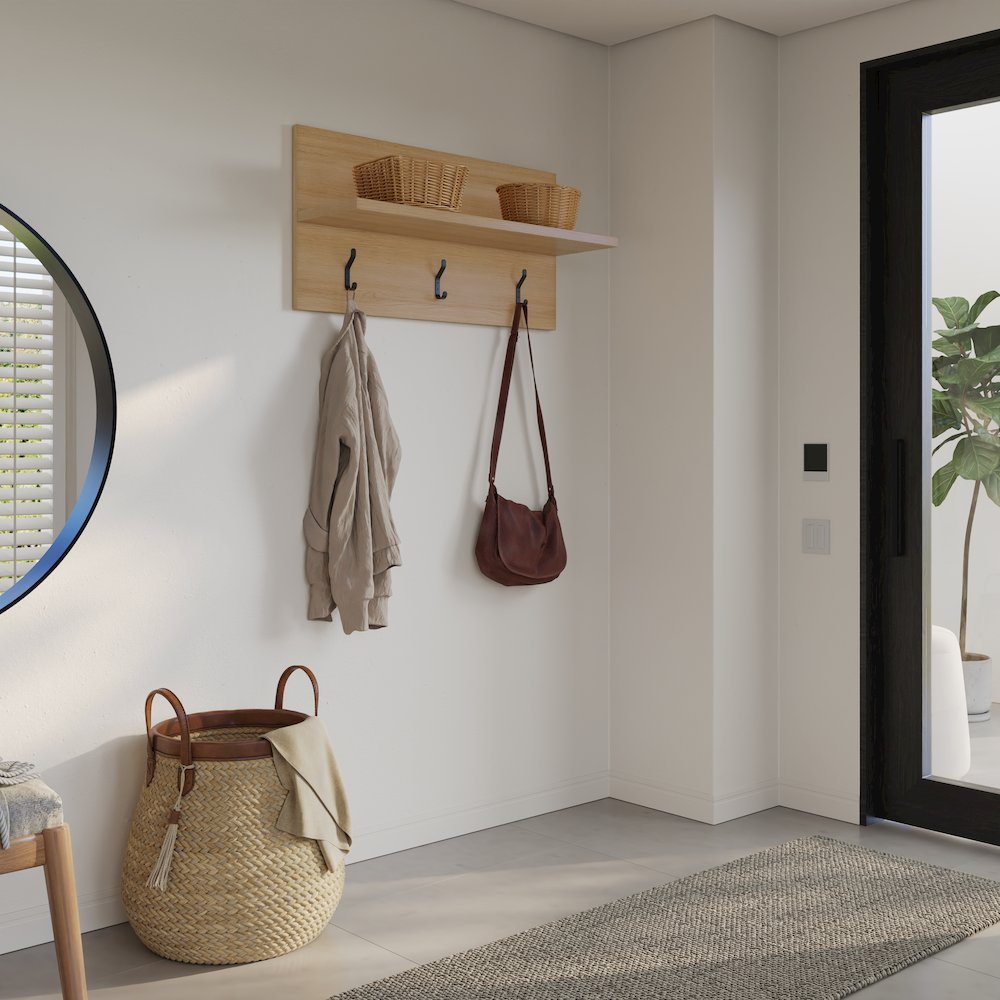 Porto Entryway Wall-Mounted Coat Rack. Picture 4
