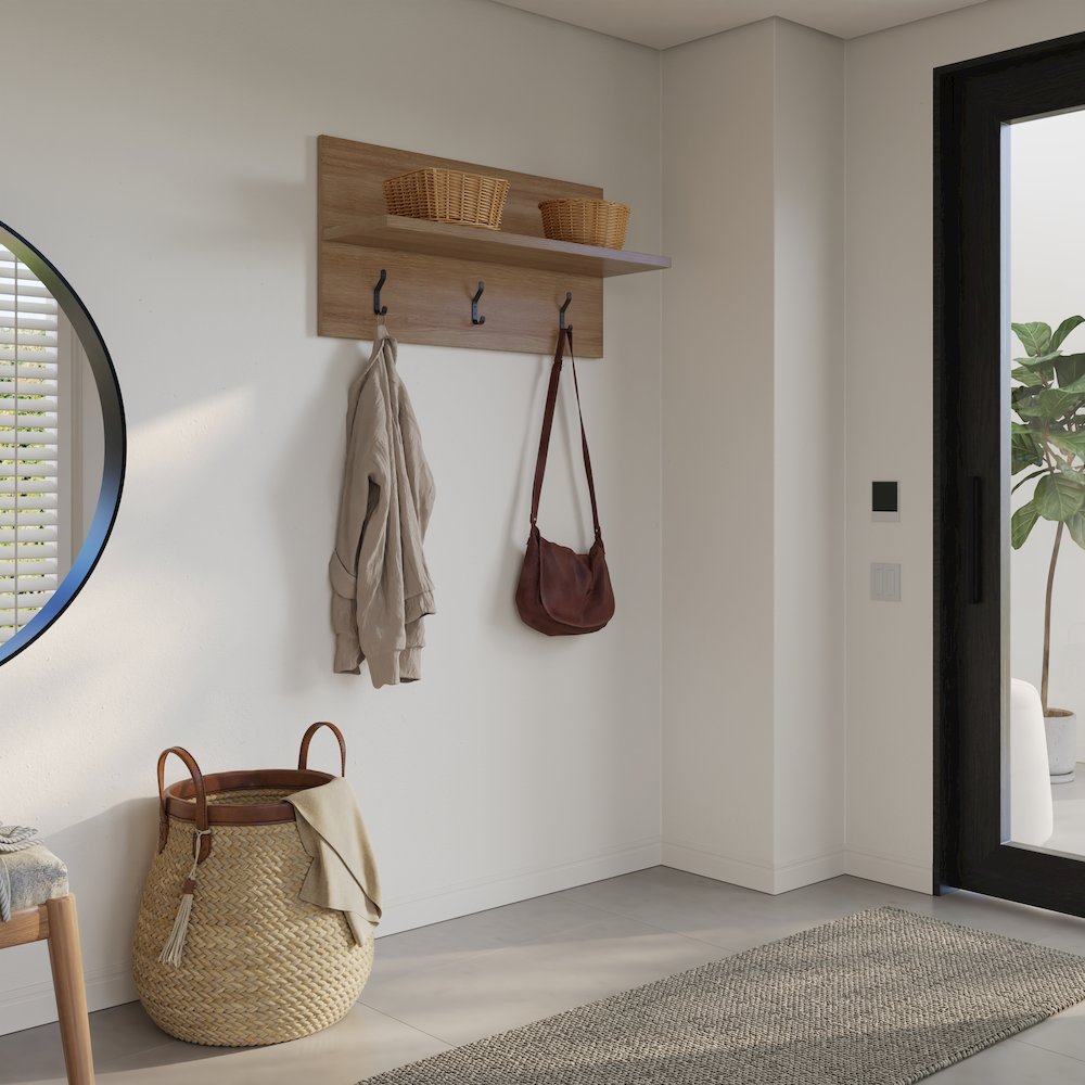 Porto Entryway Wall-Mounted Coat Rack. Picture 4